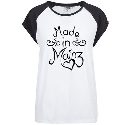 "Made in Mainz" Contrast T-Shirt by Urban Classics (Damen)