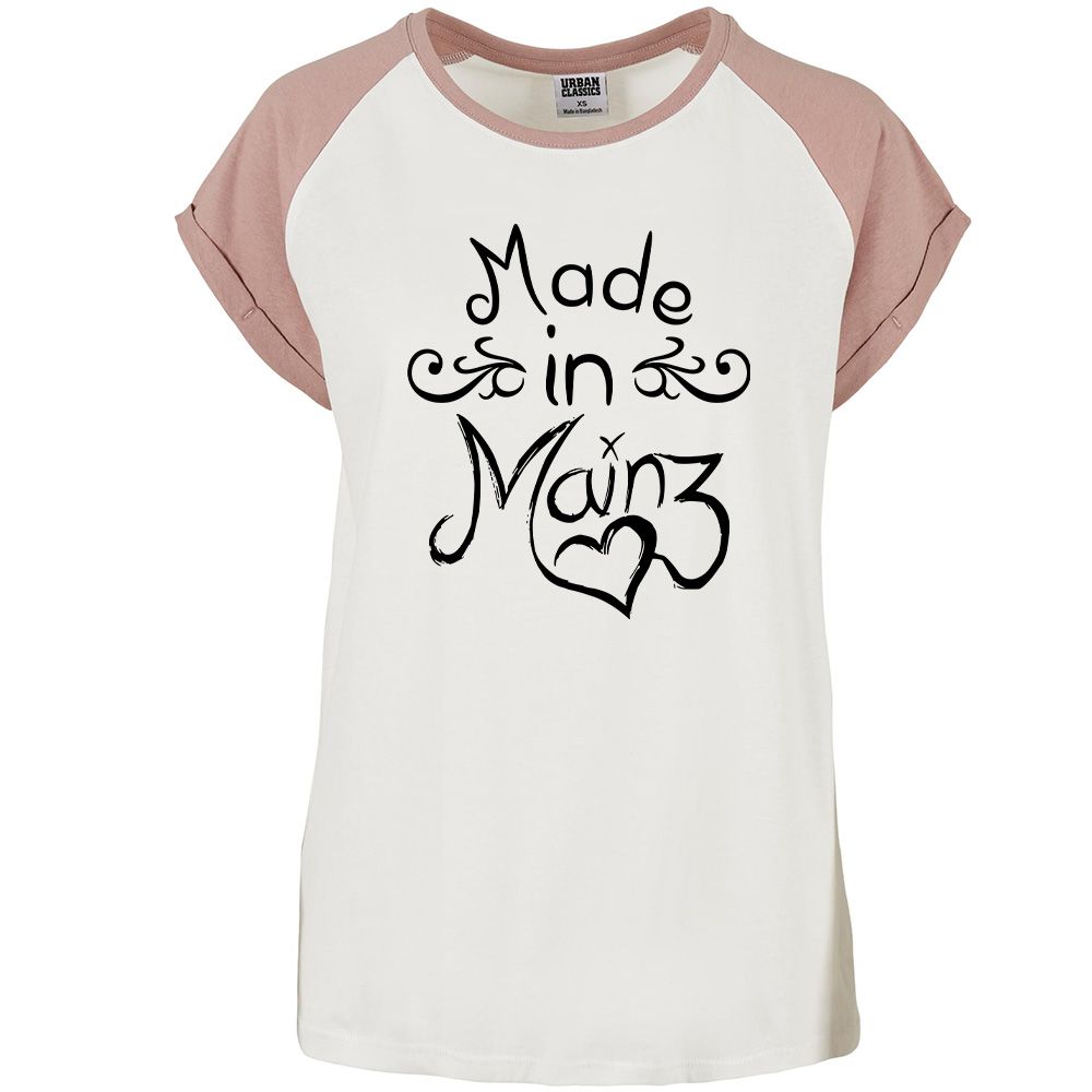 "Made in Mainz" Contrast T-Shirt by Urban Classics (Damen)