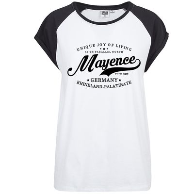 "50 th parallel North - Mayence" Contrast T-Shirt by Urban Classics (Damen)