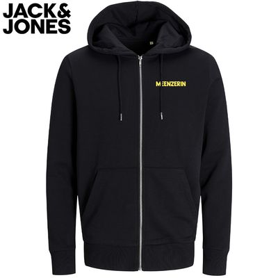 "Meenzer Schoppe-Game - Sieh nicht auf das Glas!" Reißverschlussjacke by Jack & Jones (Druck vorne: Meenzerin)