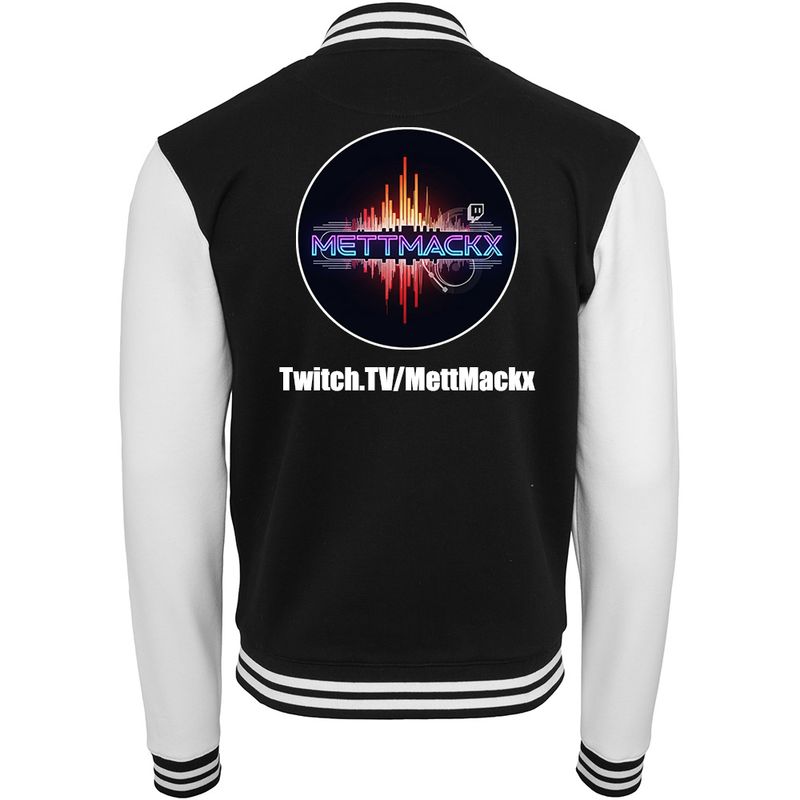 DJ Mackx Sweat-College-Jacket Round-Logo (Unisex)