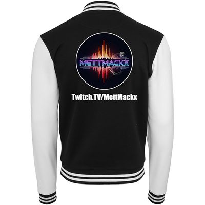DJ Mackx Sweat-College-Jacket Round-Logo (Unisex)