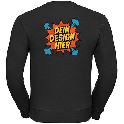 Premium Sweatshirt, Farbe Schwarz (Inkl. zwei Druckbereichen vorne und/oder hinten)