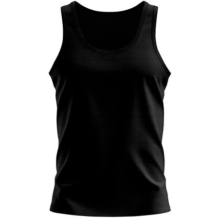 Damen-Tanktop, Farbe Schwarz (Inkl. zwei Druckbereichen vorne und/oder hinten)