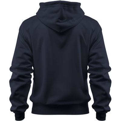 Premium Hoodie, Farbe Navy-Blau (Inkl. zwei Druckbereichen vorne und/oder hinten)