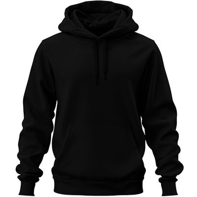 Premium Hoodie, Farbe Schwarz (Inkl. zwei Druckbereichen vorne und/oder hinten)