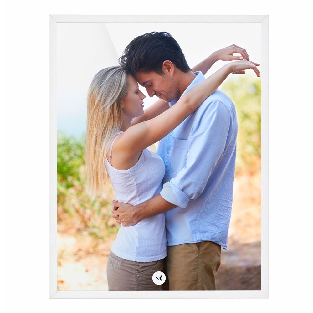 Frametap-Bilderrahmen mit deinem Foto (Farbe Weiß)