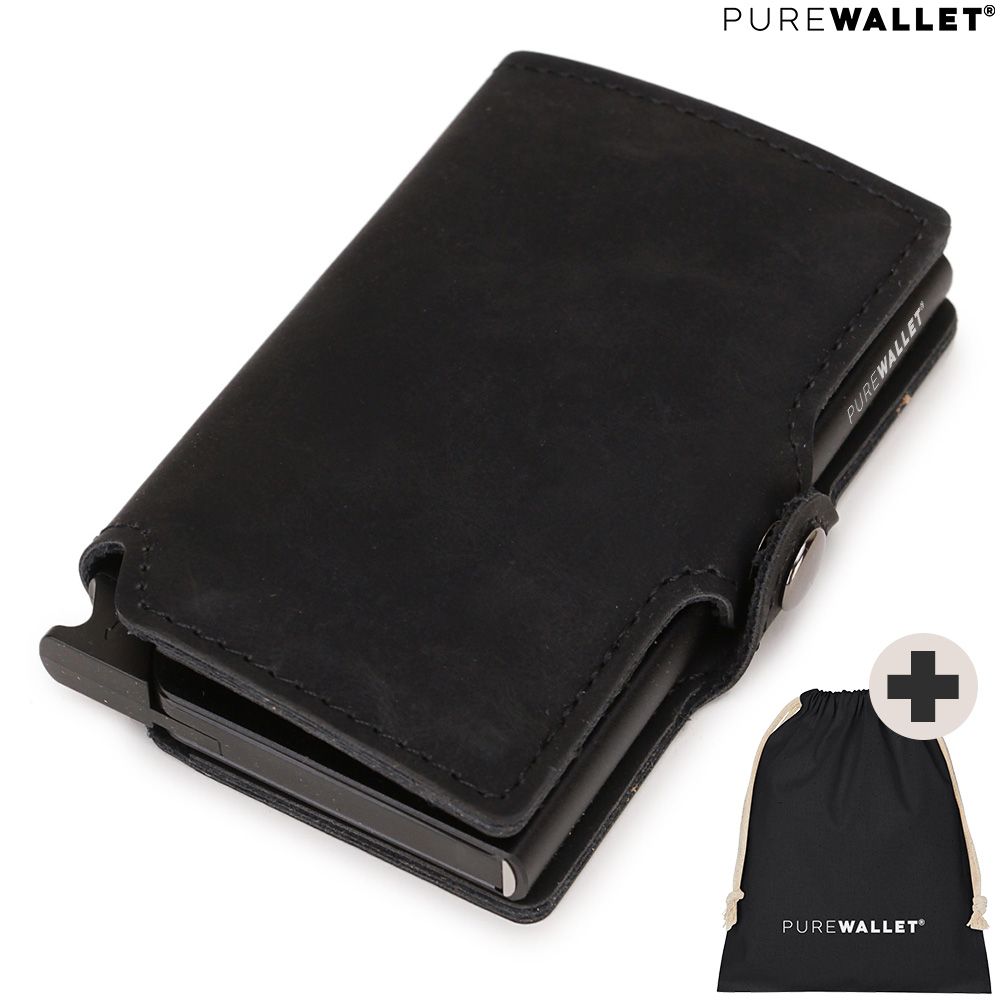 PureWallet® Premium Smart-Wallet (Farbe Schwarz)
