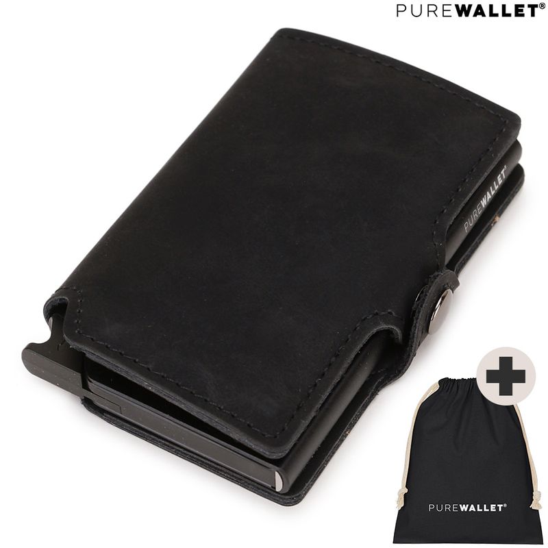 PureWallet® Premium Smart-Wallet (Farbe Schwarz)