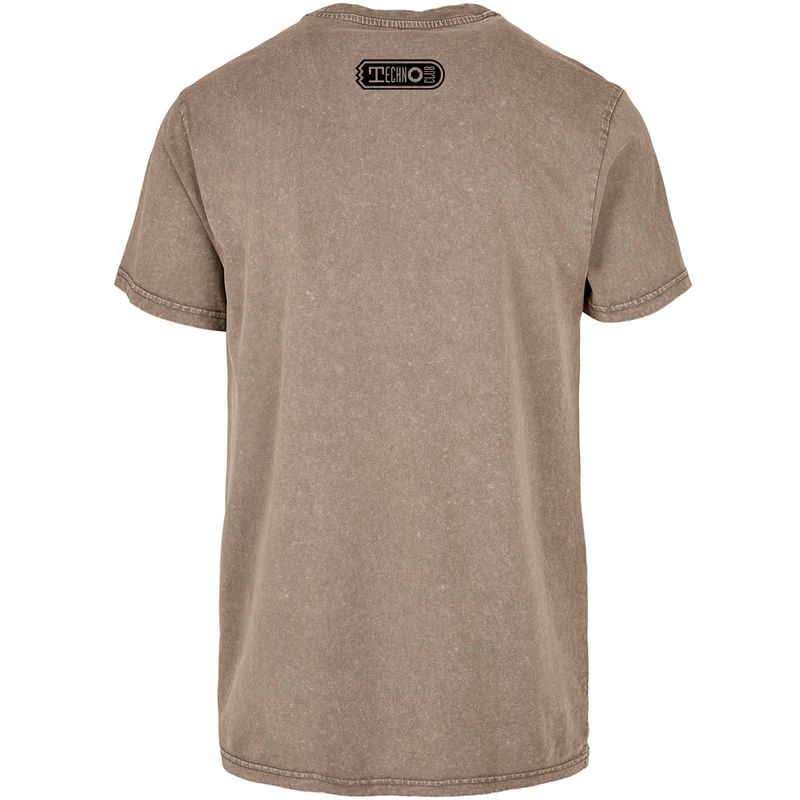 Technoclub "Acid Washed" T-Shirt Dark Khaki / Black (Unisex)