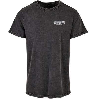 OMEN Frankfurt T-Shirt (Unisex / Acid Washed) Design: Vorne kleines Original Logo, hinten Original Logo hochkant OMEN Frankfurt T-Shirt (Unisex / Acid Washed) Design: Vorne kleines Original Logo, hinten Original Logo hochkant