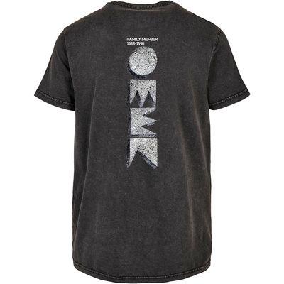 OMEN Frankfurt T-Shirt (Unisex / Acid Washed) Design: Vorne kleines Original Logo, hinten Original Logo hochkant