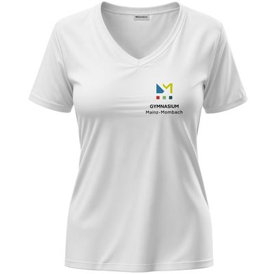 GymMo T-Shirt (Women) | Eckiges Logo, mehrfarbig
