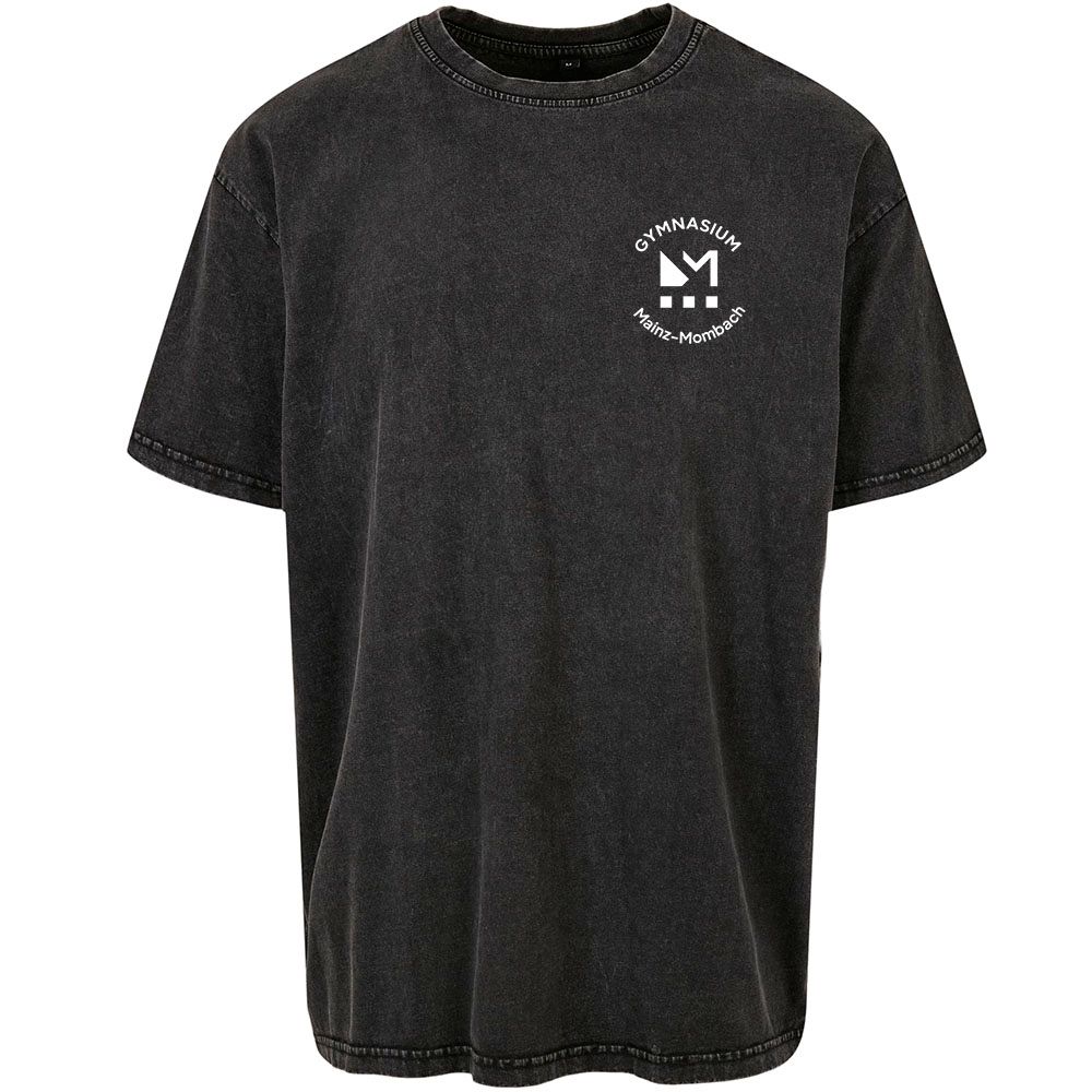 GymMo GymMo "Acid Washed" T-Shirt (Unisex) | Rundes Logo, einfarbig