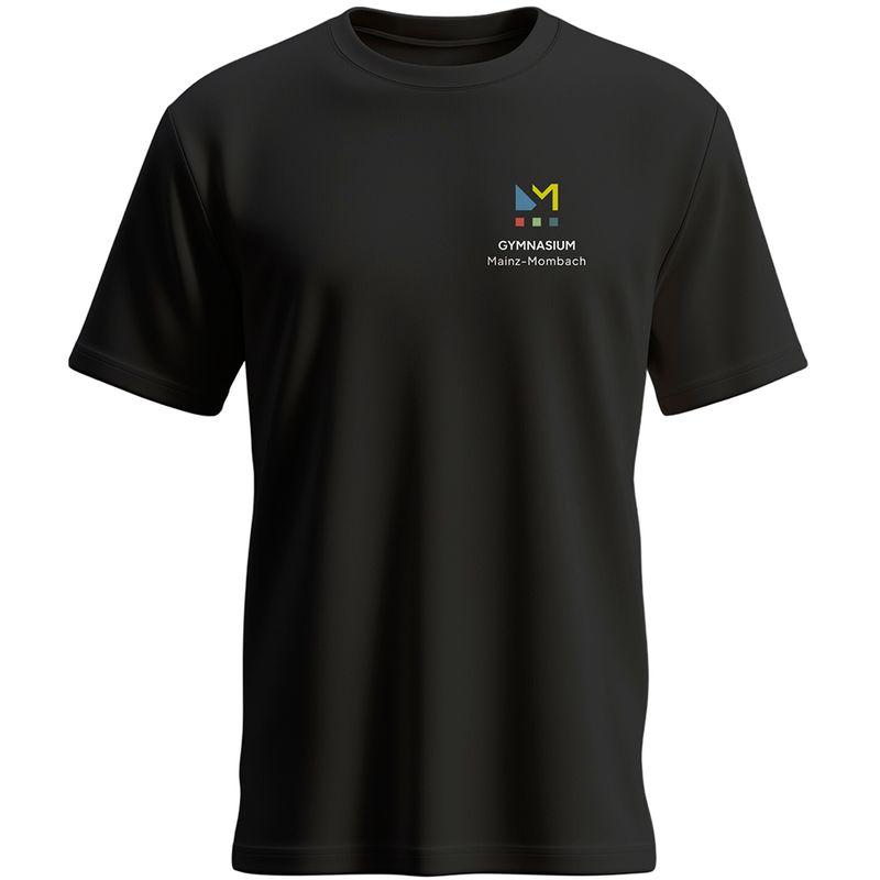 GymMo T-Shirt (Men) | Eckiges Logo, mehrfarbig