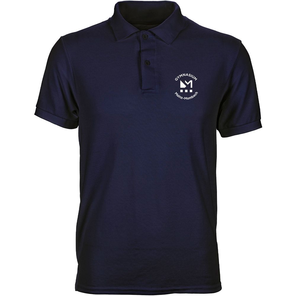 GymMo Poloshirt (Unisex) | Rundes Logo, einfarbig