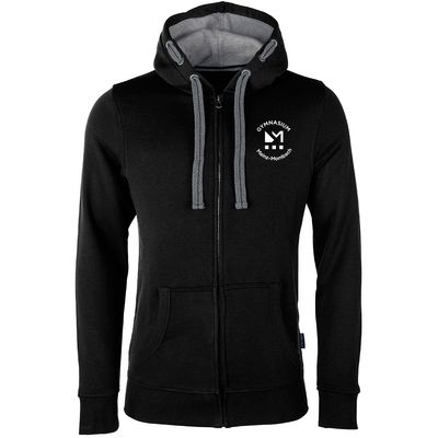 GymMo Luxury Zip-Jacket (Unisex) | Rundes Logo, einfarbig