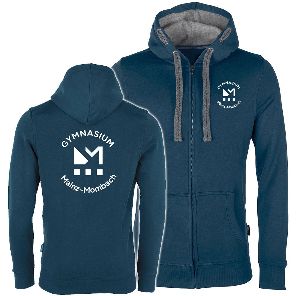 GymMo Luxury Zip-Jacket (Unisex) | Rundes Logo, einfarbig GymMo Luxury Zip-Jacket (Unisex) | Rundes Logo, einfarbig