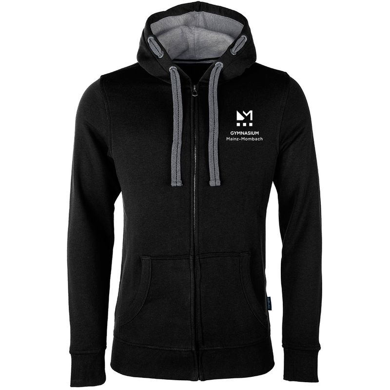 GymMo Luxury Zip-Jacket (Unisex) | Eckiges Logo, einfarbig