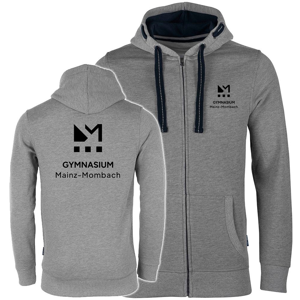 GymMo Luxury Zip-Jacket (Unisex) | Eckiges Logo, einfarbig