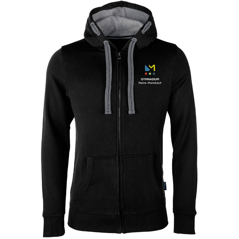 GymMo Luxury Zip-Jacket (Unisex) | Eckiges Logo, mehrfarbig