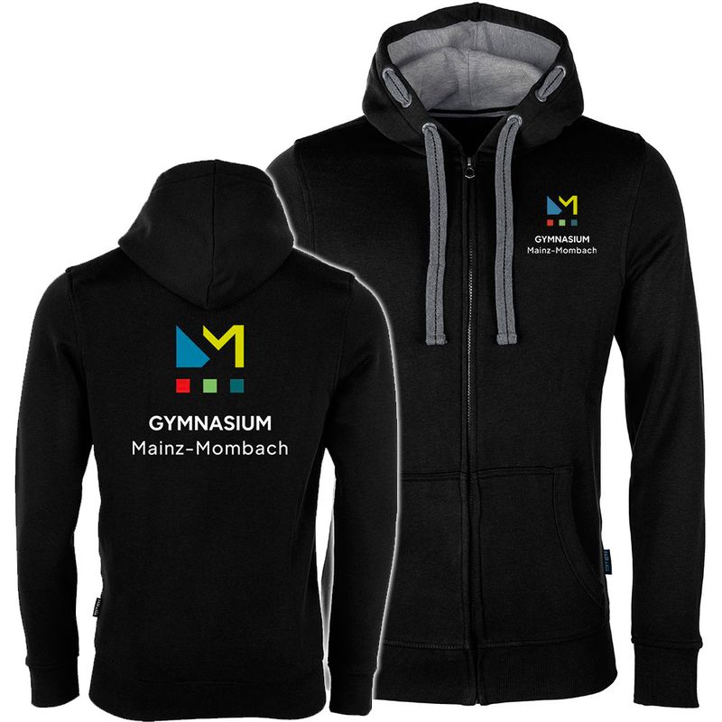 GymMo Luxury Zip-Jacket (Unisex) | Eckiges Logo, mehrfarbig GymMo Luxury Zip-Jacket (Unisex) | Eckiges Logo, mehrfarbig