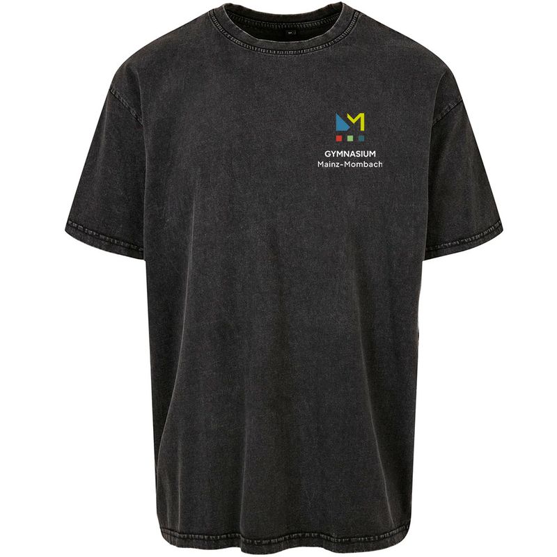 GymMo GymMo "Acid Washed" T-Shirt (Unisex) | Eckiges Logo, mehrfarbig