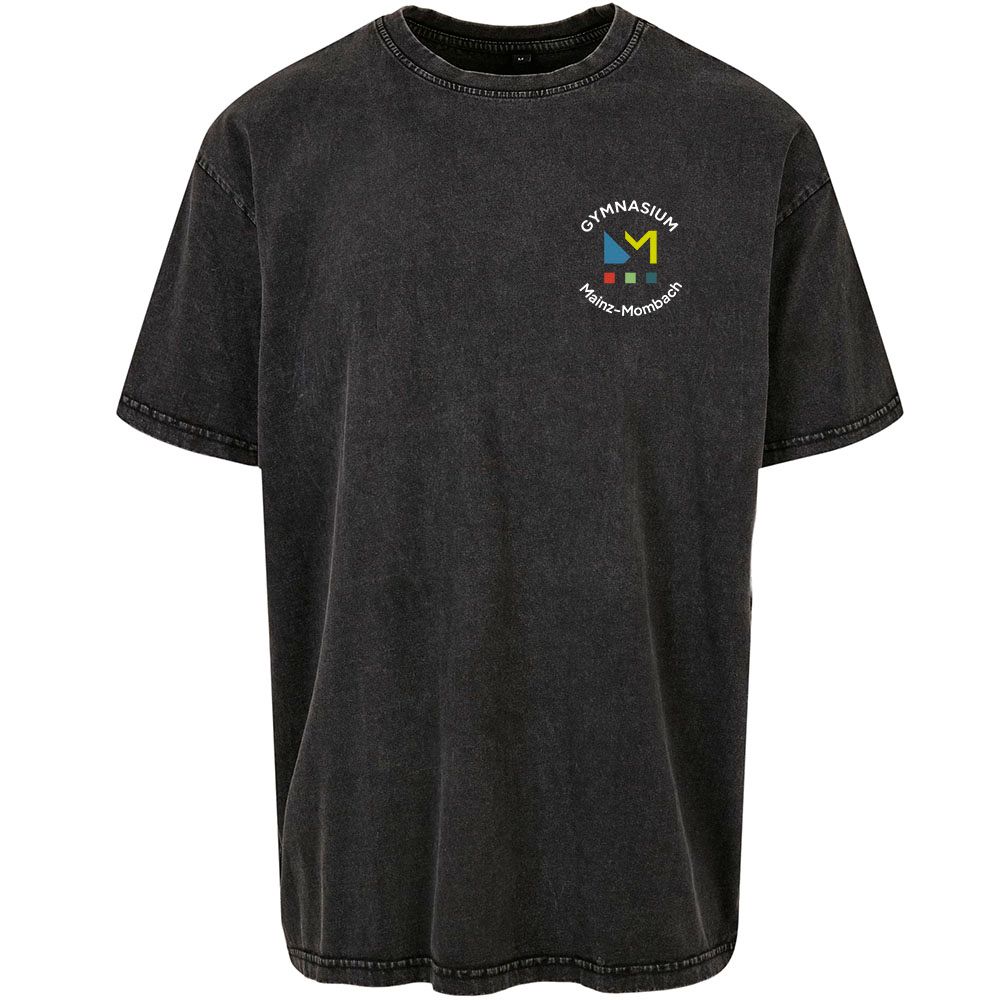 GymMo "Acid Washed" T-Shirt (Unisex) | Rundes Logo, mehrfarbig