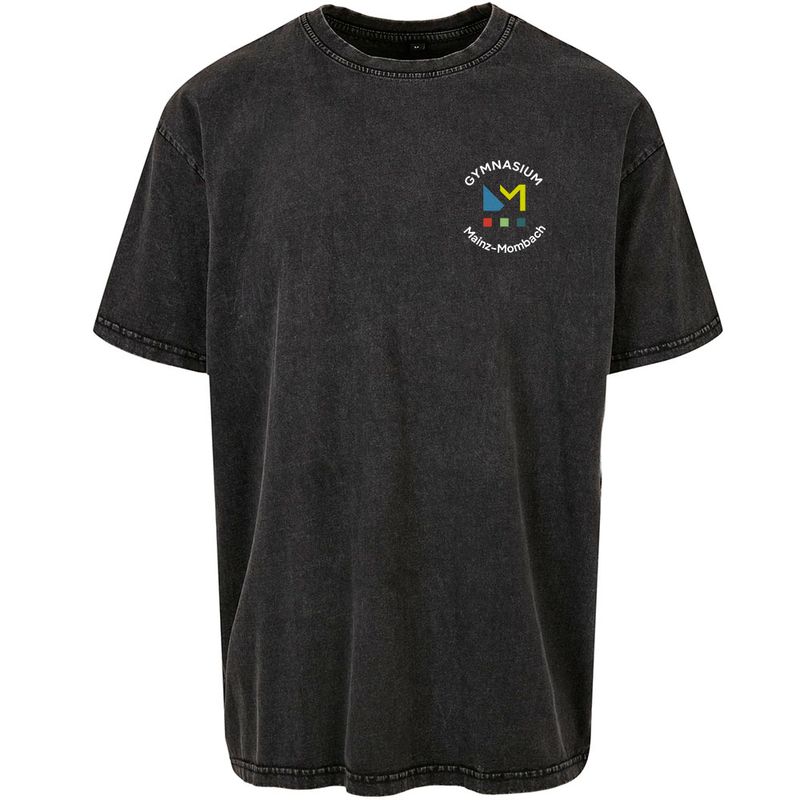 GymMo GymMo "Acid Washed" T-Shirt (Unisex) | Rundes Logo, mehrfarbig