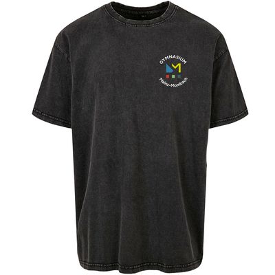GymMo GymMo "Acid Washed" T-Shirt (Unisex) | Rundes Logo, mehrfarbig
