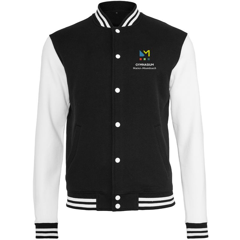 GymMo Collegejacke (Unisex) | Eckiges Logo, mehrfarbig GymMo Collegejacke (Unisex) | Eckiges Logo, mehrfarbig