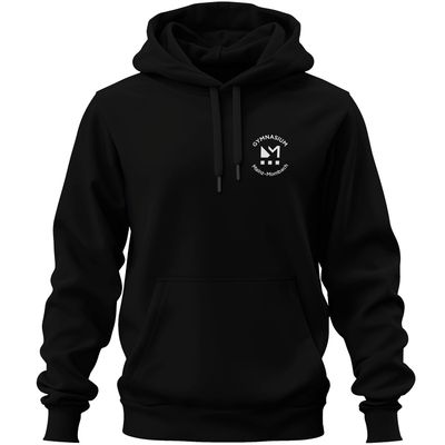 GymMo Premium-Hoodie (Unisex) | Rundes Logo, einfarbig