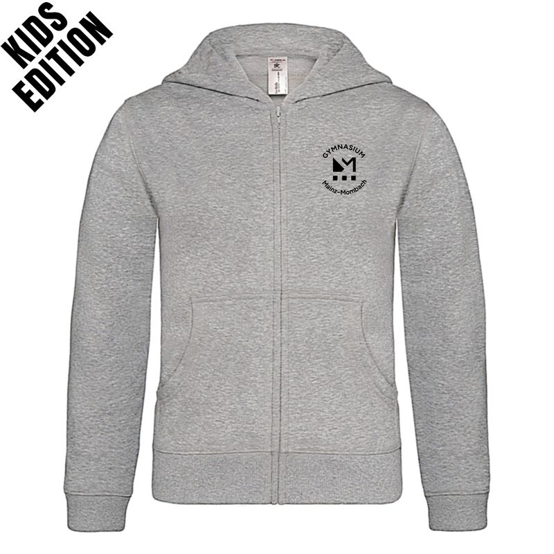GymMo Zip-Hoodie (Kids Edition) | Rundes Logo, einfarbig GymMo Zip-Hoodie (Kids Edition) | Rundes Logo, einfarbig