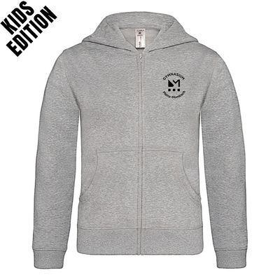 GymMo Zip-Hoodie (Kids Edition) | Rundes Logo, einfarbig GymMo Zip-Hoodie (Kids Edition) | Rundes Logo, einfarbig