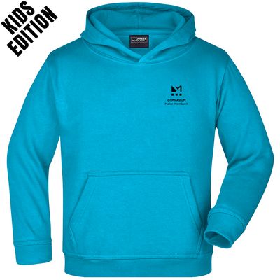 GymMo Hoodie (Kids Edition) | Eckiges Logo, einfarbig