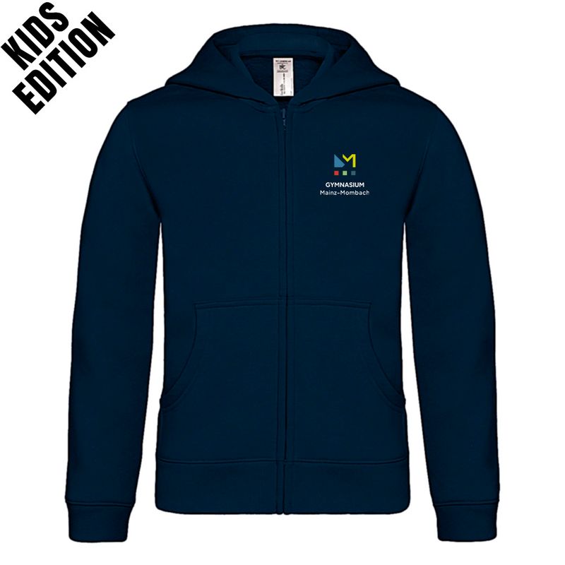 GymMo Zip-Hoodie (Kids Edition) | Eckiges Logo, mehrfarbig GymMo Zip-Hoodie (Kids Edition) | Eckiges Logo, mehrfarbig