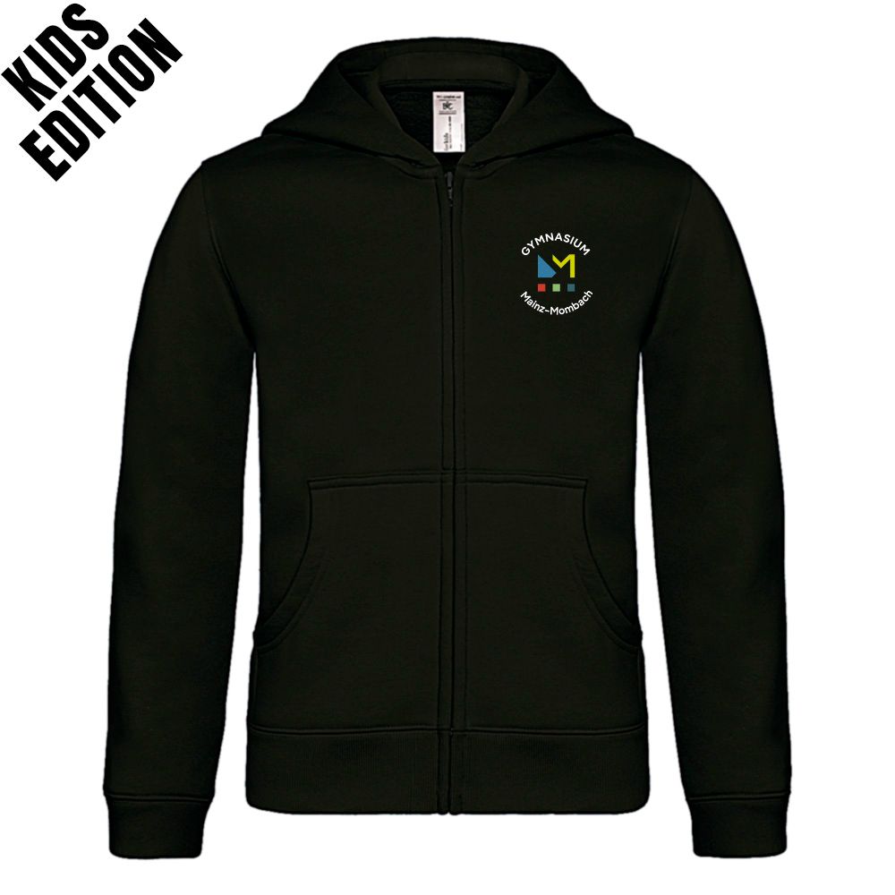 GymMo Zip-Hoodie (Kids Edition) | Rundes Logo, mehrfarbig
