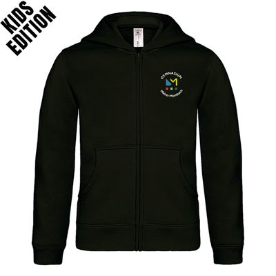 GymMo Zip-Hoodie (Kids Edition) | Rundes Logo, mehrfarbig