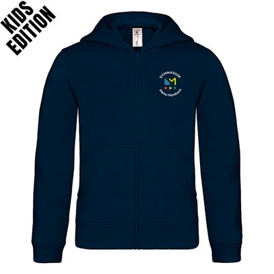 GymMo Zip-Hoodie (Kids Edition) | Rundes Logo, mehrfarbig