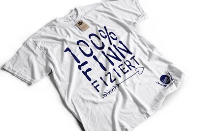 "100% finnfiziert" Finnland T-Shirt (Herren)