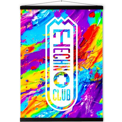 Technoclub "Colorful Explosion" FineArt-Print auf Leinwand oder Seidenraster-Fotopapier