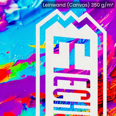 Technoclub "Colorful Explosion" FineArt-Print auf Leinwand oder Seidenraster-Fotopapier