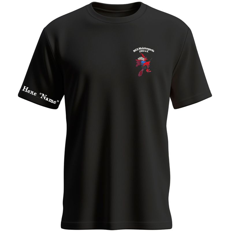 MCG Maletengarde 1953 e. V. - Hexe mit Ärmeldruck T-Shirt (Herren)