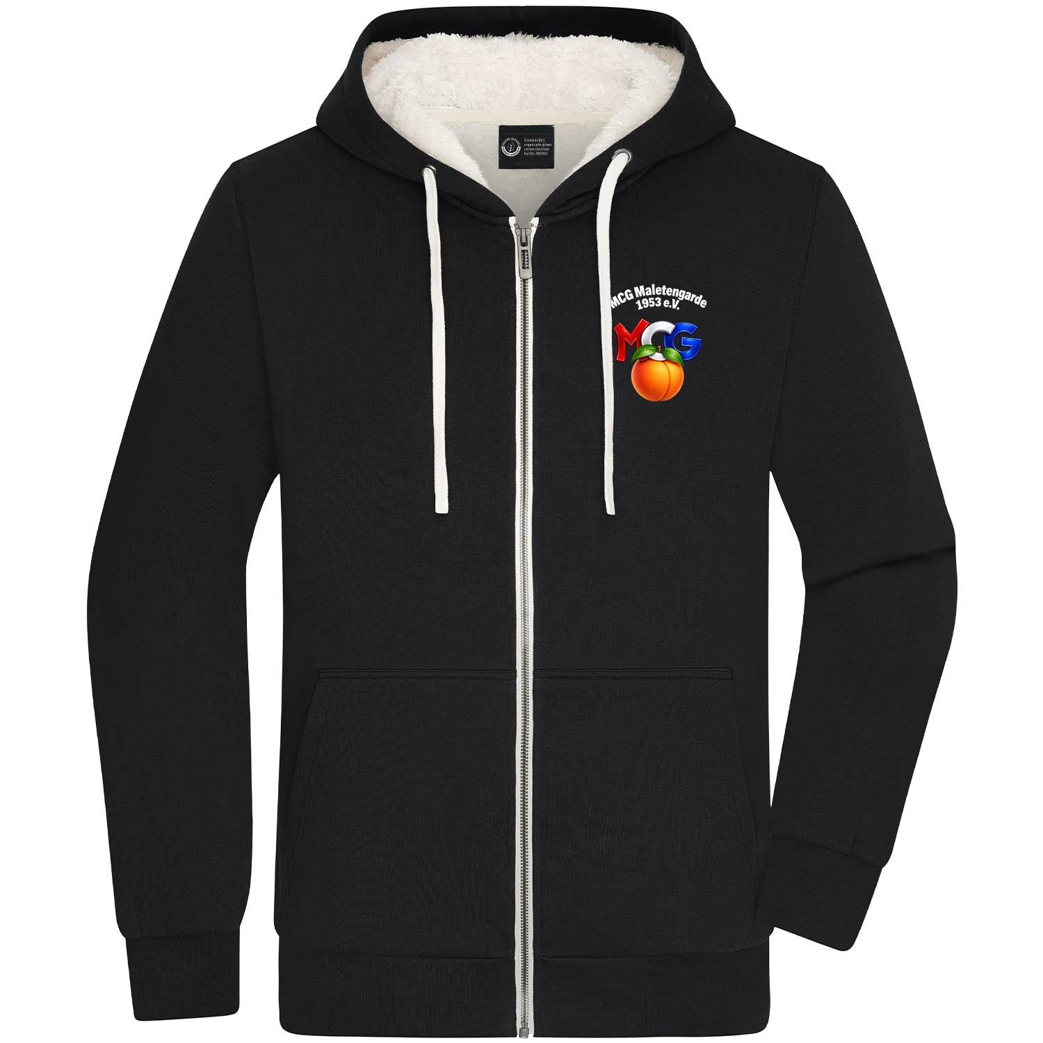 MCG Maletengarde 1953 e. V. - Aprikose Sherpa-Zip-Hoodie (Unisex)
