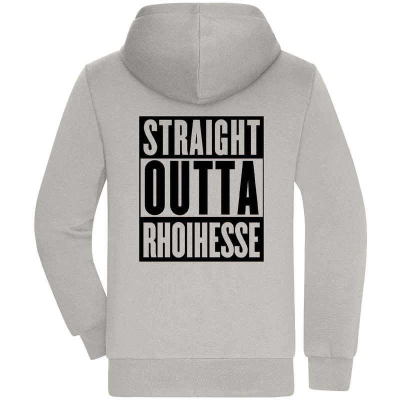 "Straight outta Rhoihesse" Zip-Jacket mit kuscheligem Sherpa-Futter (Teddy-Look)