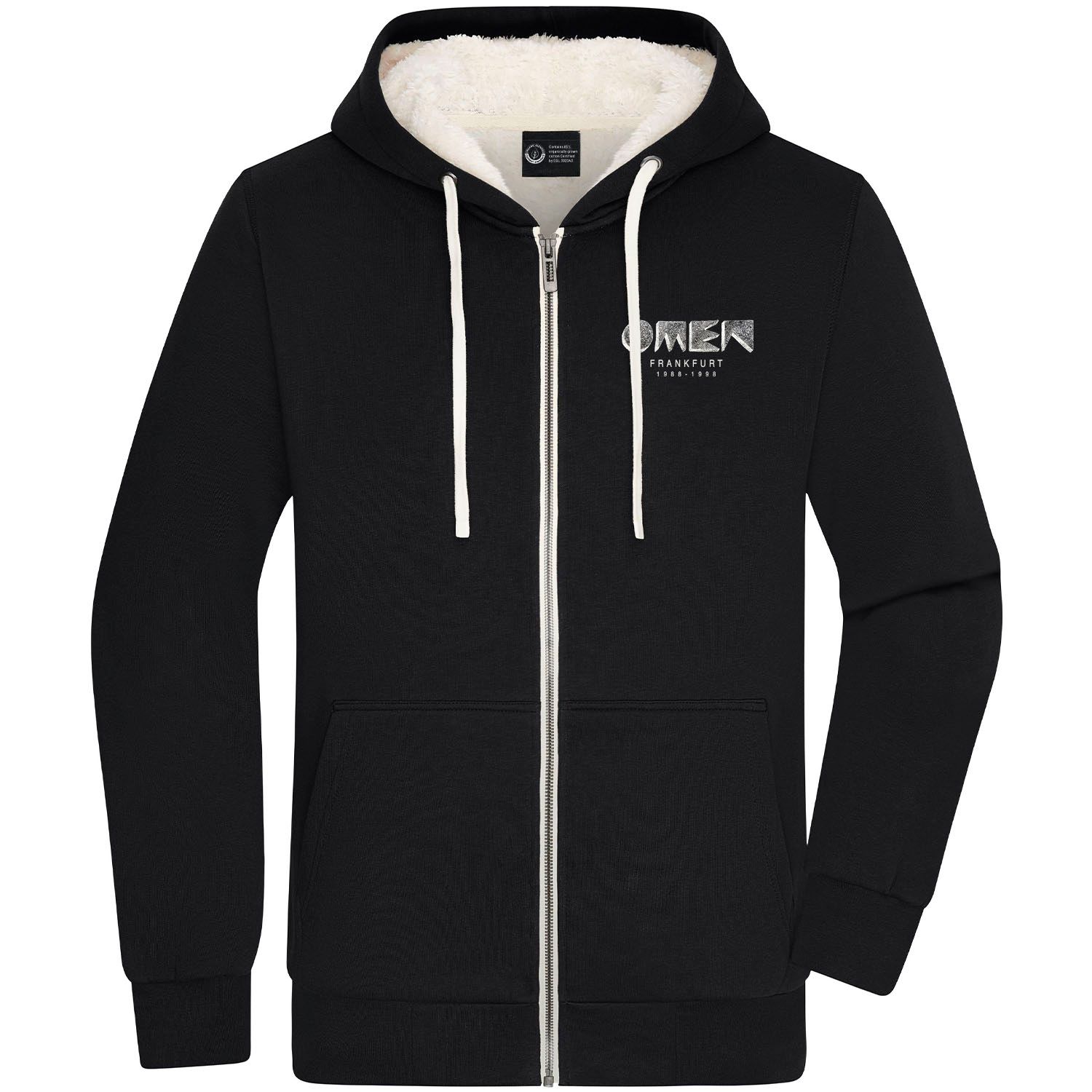 OMEN Frankfurt Zip-Jacket mit kuscheligem Sherpa-Futter (Teddy-Look) | Design: Negativ Logo