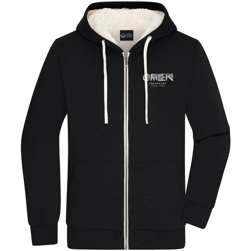 OMEN Frankfurt Zip-Jacket mit kuscheligem Sherpa-Futter (Teddy-Look) | Design: Negativ Logo