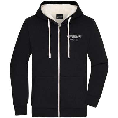 OMEN Frankfurt Zip-Jacket mit kuscheligem Sherpa-Futter (Teddy-Look) | Design: Negativ Logo