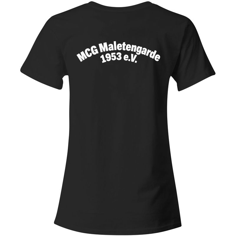 MCG Maletengarde 1953 e. V. - Hexe mit Ärmeldruck T-Shirt (Damen)