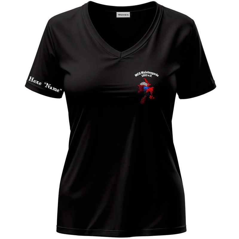 MCG Maletengarde 1953 e. V. - Hexe mit Ärmeldruck T-Shirt (Damen)